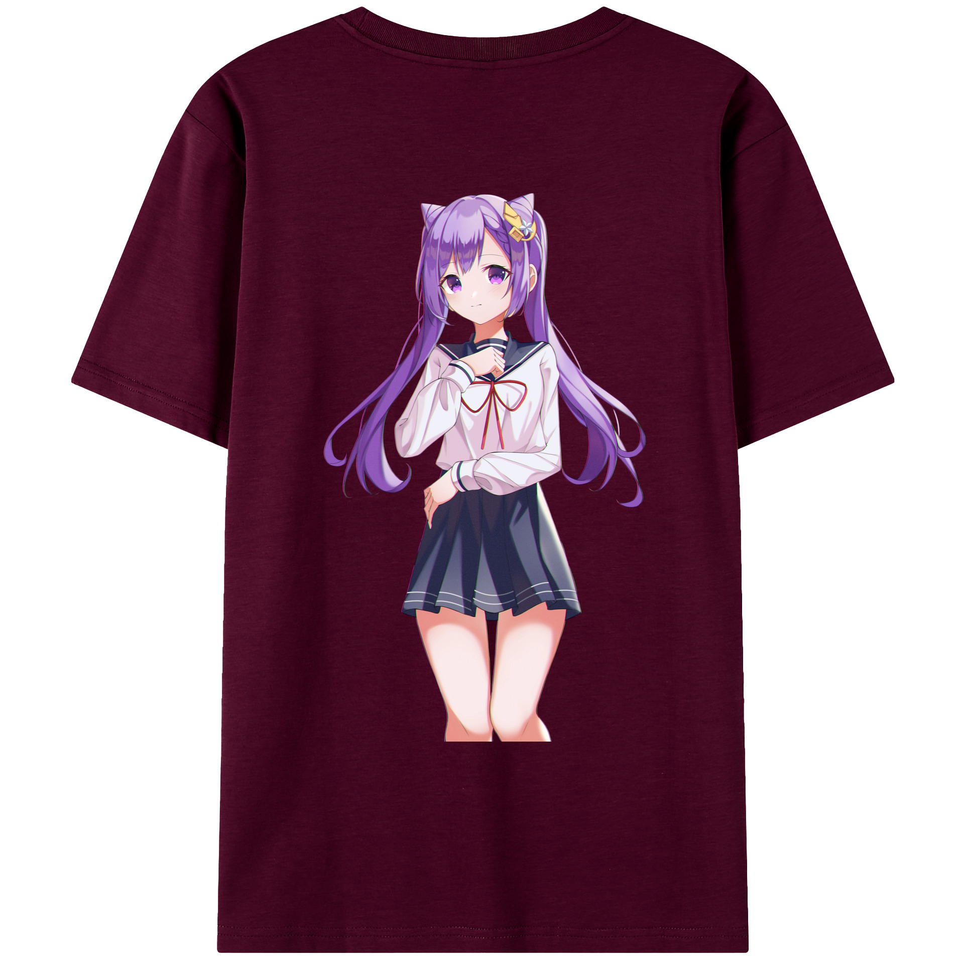 げんし神 刻晴 こくせい genshin Kokusei レディース半袖Tシャツ(バックプリント)